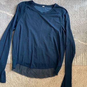 Lululemon Navy Long Sleeve Top